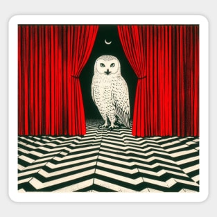 The Owl is not in the Red Room as it seems... Sticker